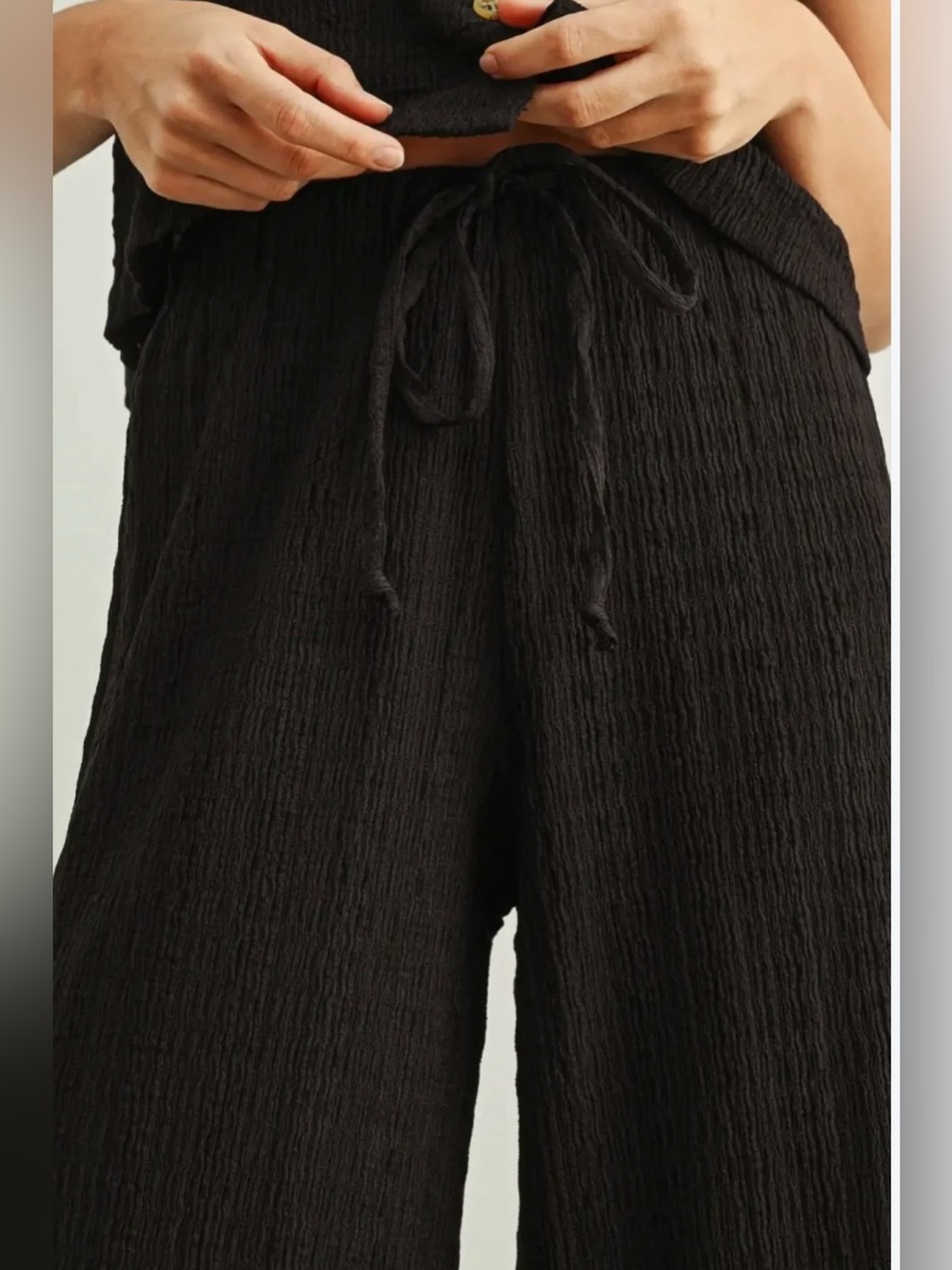 Miou Muse Wide Leg Crepe Pants Sz S